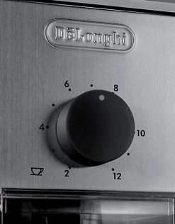 Genius Coffee N' Espresso Equipment Delonghi Coffee Grinder KG89 Stainless Steel & Black