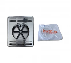 The CoffeeGenius Krome Rinser Center Spray Tray ACCESSORIES
