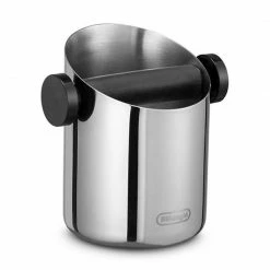 Genius Coffee N' Espresso Equipment ACCESSORIES DELONGHI KNOCK BOX DLSC059 STAINLESS STEEL