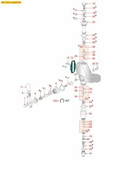 Genius Coffee N' Espresso Equipment Tune-up Kits E61 Group Head Complete Rebuild Kit